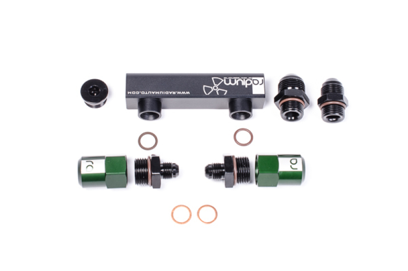 Radium Engineering Bosch Pumps 4 Port Manifold Reuses Check Valves - Universal - Image 3
