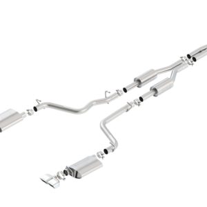 Borla 09-14 Dodge Challenger R/T 5.7L RWD 2Dr. Dual Rctgl. Angle S-Type CB Exhaust - Rear Split Exit
