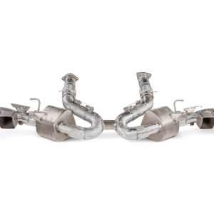 Akrapovic 2020 Chevrolet Corvette Stingray (C8) OPF/GPF Slip-On Line (Titanium) w/ Titanium Tips