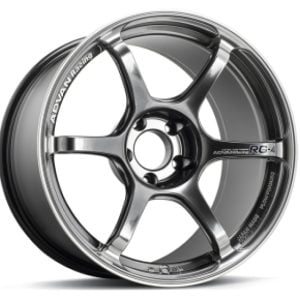 Advan RG-4 18x9.5 +38 5-114.3 Racing Hyper Black & Ring Wheel