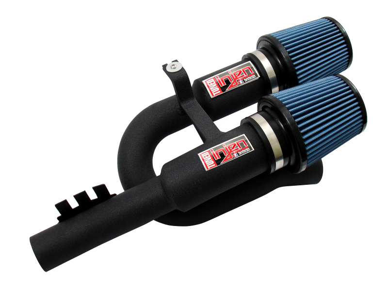 Injen 07-09 335i E92 / 08-09 135i E82 3.0L L6 Twin intake Wrinkle Black Short Ram Intake - Image 2
