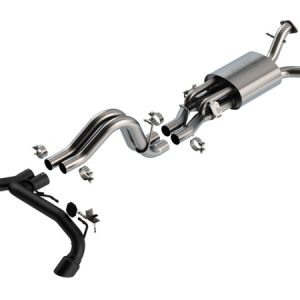 Borla 22-24 Ford Bronco Raptor V6 Turbo AT 2WD / 4WD ATAK Catback Exhaust w/ 4in Black Coated Tips