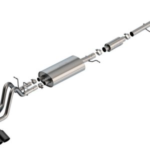 Borla 23-24 Chevrolet Colorado / 23-24 GMC Canyon S-Type Catback Exhaust w/Black Chrome Tips