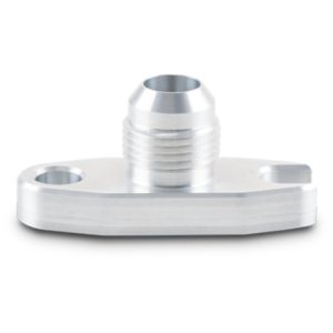 Vibrant 2.00in Bolt Hole -10AN Male Flare Aluminum Oil Drain Flange w/Crowfoot