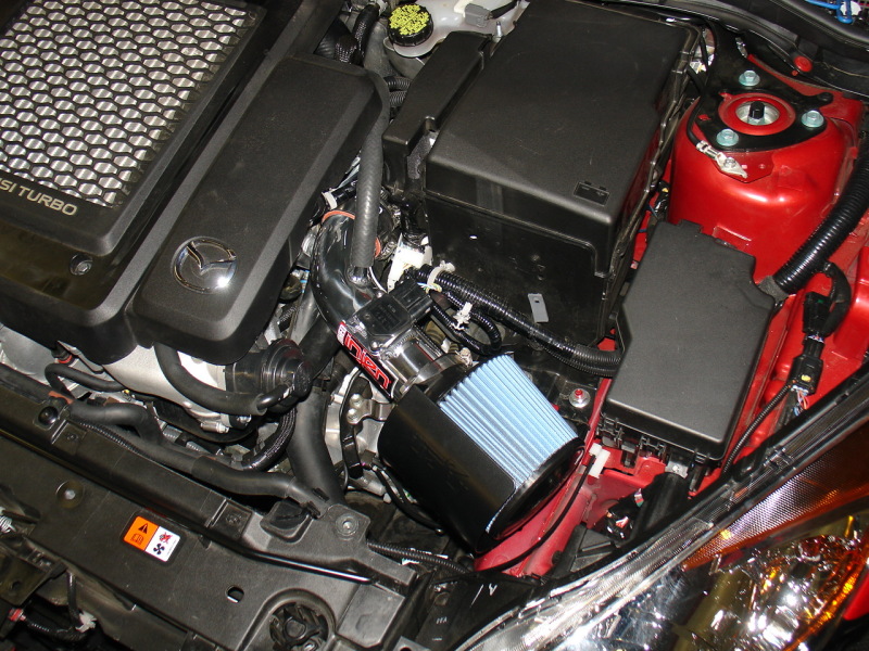 Injen 07-10 MazdaSpeed 3 2.3L 4cyl Turbo Polished Short Ram Intake - Image 3