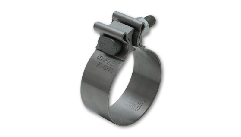 Vibrant SS Accuseal Exhaust Seal Clamp for 2.75in OD Tubing (1in wide band) - Image 2