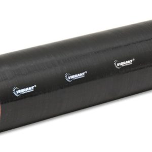 Vibrant 4 Ply Reinforced Silicone Straight Hose Coupling - 1.75in I.D. x 12in long (BLACK)