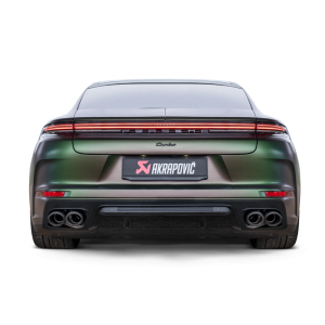 Akrapovic 2024+ Porsche Panamera Slip-On Line (Titanium) w/ Carbon Tips: Requires V6 or V8 fit kit