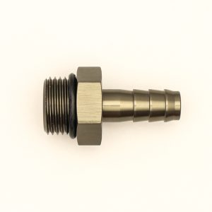 DeatschWerks 8AN ORB Male To 3/8in. Male Triple Barb Fitting (Incl. O-Ring)