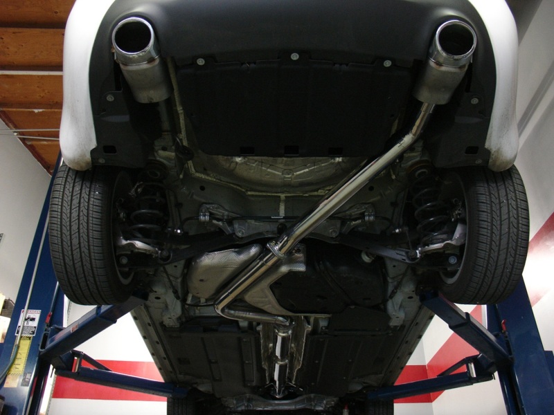 Injen 2013 Dodge Dart 1.4L (t) Catback Stainless Steel Single Outlet 3in Race Inspired Exhaust - Image 3