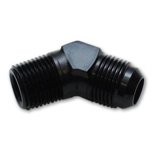 Vibrant 45 Degree Adapter Fitting (AN to NPT) -6AN x 1/8in NPT