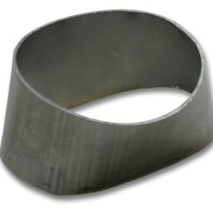 Vibrant 90mmx55mm Oval to 76mm Round Transition Adapter T304 SS for use with Part #1448 and #14480
