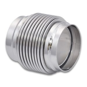 Vibrant SS Bellow Assembly w/ Solid Liner 2.25in inlet/outlet ID x 3in overall L Electro Polished