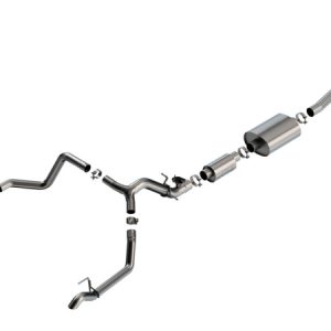 Borla 2024 Chevrolet/GMC 1500 ZR2 & AT4X 6.2L V8 4WD 4DR S-TYPE Catback Exhaust w/ Turndown Tips