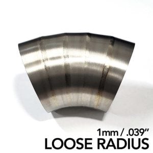 Ticon Industries 4in Dia 1.37D Loose Radius 90Deg Bend 1mm/.039in Pre Welded Titanium Pie Cut - 10pk
