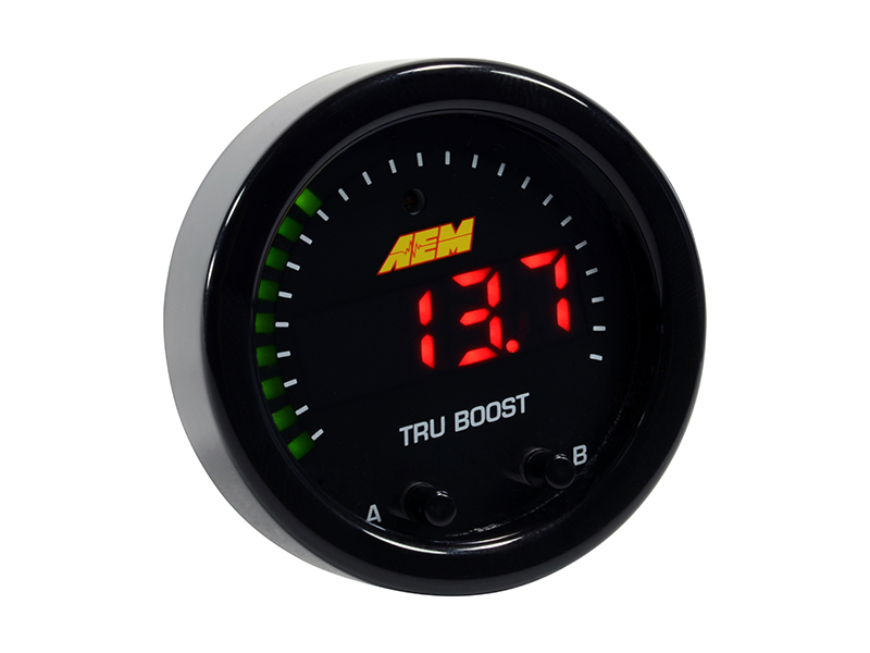 AEM X-Series Tru-Boost Controller Gauge w/ Boost Control Solenoid 80PSIg Internal MAP Sensor - Image 3