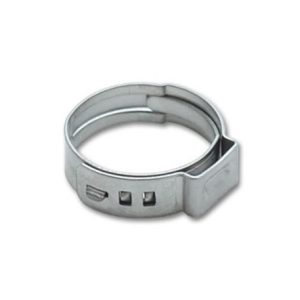 Vibrant One Ear Stepless Pinch Clamps 9.4-11.9mm clamping range (Pack of 10) SS 7mm band width