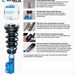 Cusco 2022+ Subaru WRX Street Zero-A Coilover Kit