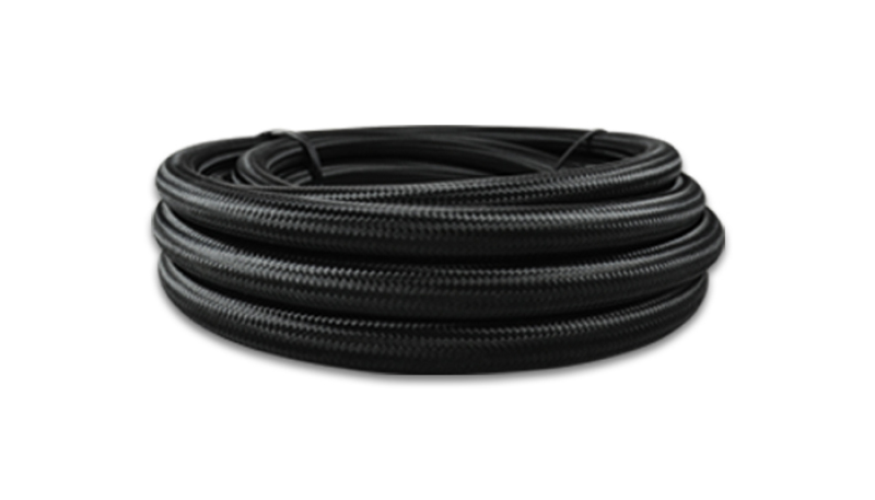 Vibrant -16 AN Black Nylon Braided Flex Hose (5 foot roll) - Image 2