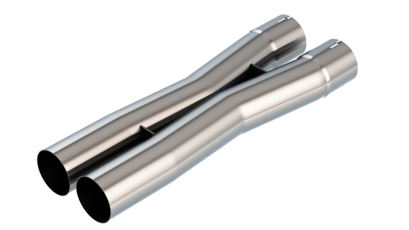 Borla 3.0in Universal X-Pipe 4.43in Inlet Centerline 3.51in Outlet Centerline 21.06in OAL - Image 4