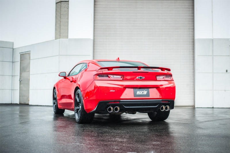 Borla 16 Chevy Camaro SS 6.2L w/ Dual NPP Atak Quad RD RL Tips Dual Exit Rear Section Exhaust - Image 3