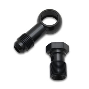 Vibrant Single -6AN 7/16-20 Aluminum Male Banjo Adapter Assembly