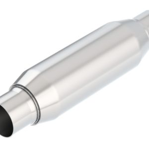 Borla CrateMuffler Resonator Option 2.25in Center/Center 3.5in Round x 10in