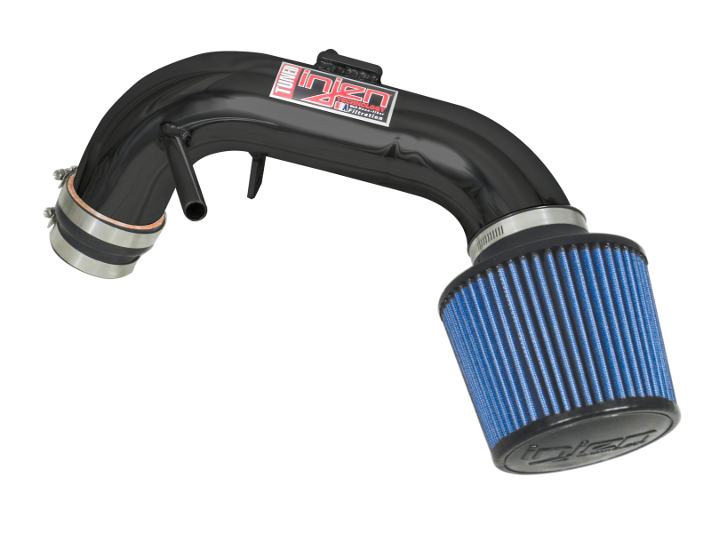 Injen 07-09 Toyota Camry 2.4L 4Cyl Black Tuned Air Intake w/ Air Fusion/Air Horns/Web Nano Filter - Image 2