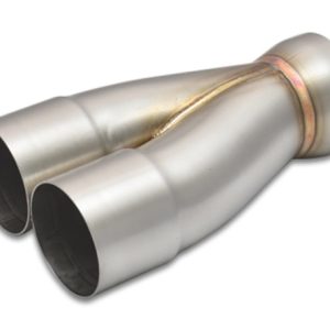 Vibrant 2-1 SS Merge Collectors (3in Inlet Slipover ID 3-1/2in Outlet OD) - Sold Individually
