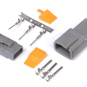 Haltech Matching Set of Deutsch DTM-3 Connectors 7.5 Amp Plug & Pins