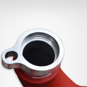 Injen 15-16 BMW M3(F80)/M4 (F82/83) 3.0L L6 Twin Turbo 2PC Aluminum Int. Charge Pipe - Wrinkle Red