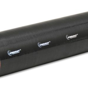 Vibrant Silicone Straight Hose Coupler 3.75in ID x 12.00in Long - Gloss Black