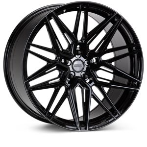 Vossen HF-7 22x9 / 5x120 / ET30 / Flat Face / 72.56 - Gloss Black Wheel