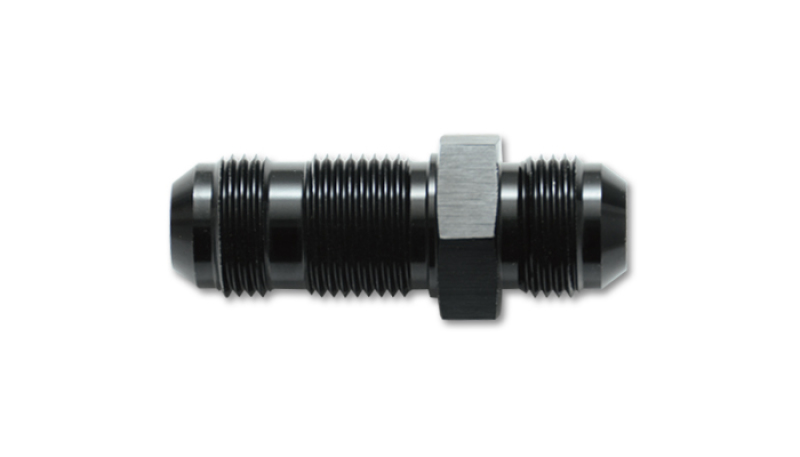 Vibrant -8AN Flare Straight Bulkhead Adapter Fitting - Aluminum - Image 2