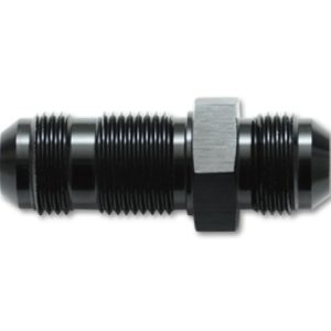 Vibrant -20AN Flare Straight Bulkhead Adapter Fitting - Aluminum