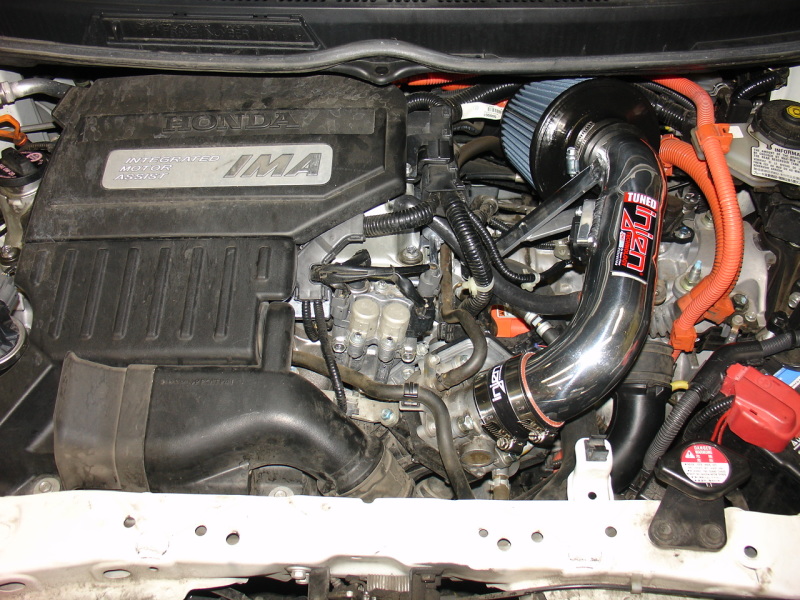 Injen 06-11 Honda Civic Hybrid 1.3L 4 cyl Polished Dyno-Tuned Air Intake w/ Web Nano-Fiber Filter - Image 3