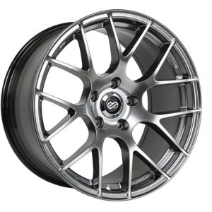 Enkei Raijin 18x8.5 38mm Offset 5x114.3 Bolt Pattern 72.6 Bore Diameter Hyper Silver Wheel