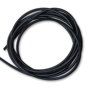 Vibrant 1/4 (6.35mm) I.D. x 25 ft. of Silicon Vacuum Hose - Black