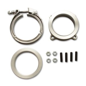 Vibrant GT Series Turbo Adapter 3in 4 Bolt to 3in V-Band Flange w/ V-Band & V-Band Clamp