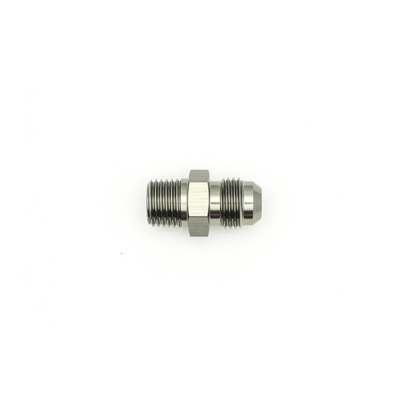 DeatschWerks 6AN Male Flare to 1/4in Male NPT Adapter - Anodized Matte Black - Image 4