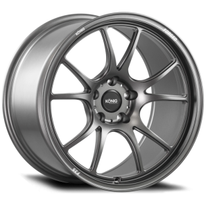 Konig Forged F3S 18X9.5 5X114.3 ET25 Satin Charcoal Knurled Bead