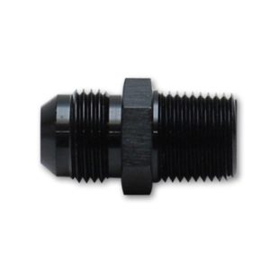 Vibrant -8AN to 3/8in NPT Straight Adapter Fitting - Aluminum