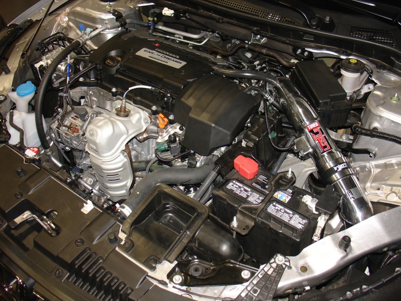 Injen 13-17 Honda Accord 2.4L 4cyl Black Cold Air Intake w/ MR Tech & Air Fusion (Converts to SRI) - Image 3