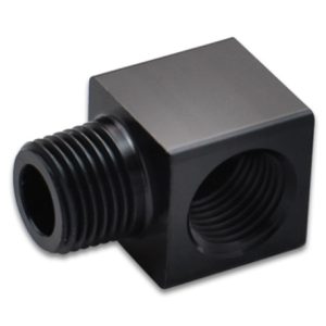 Vibrant 1/8in NPT Female x 1/8in NPT Male 90 Deg Adapter Fitting