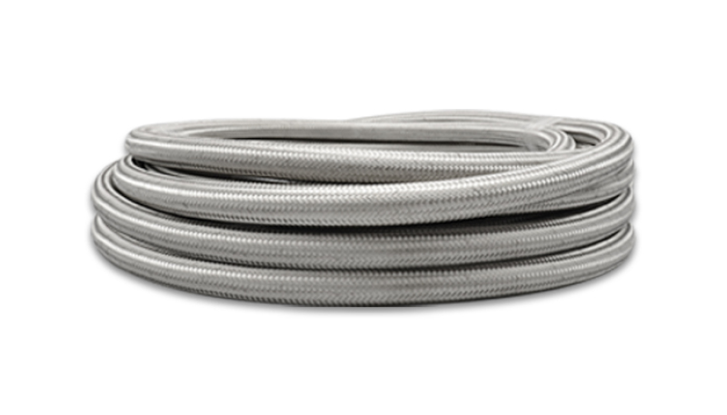 Vibrant SS Braided Flex Hose -8 AN 0.44in ID (50 foot roll) - Image 2