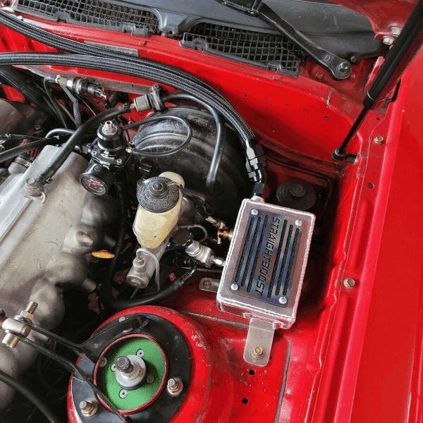 Aluminum Engine Oil Catch Can | Air Oil Separator 1987-1993 Toyota Supra MK3 MKIII Black - Image 11