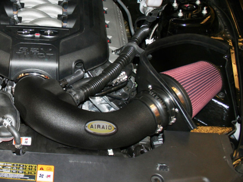 Airaid 11-14 Ford Mustang GT 5.0L Race Only (No MVT) MXP Intake System w/ Tube (Oiled / Red Media) - Image 2