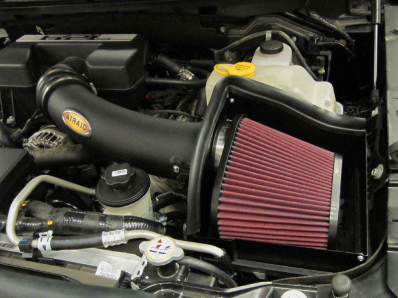 Airaid 10-14 Ford SVT Raptor / 11-13 F-150 6.2L CAD Intake System w/ Tube (Dry / Red Media) - Image 3
