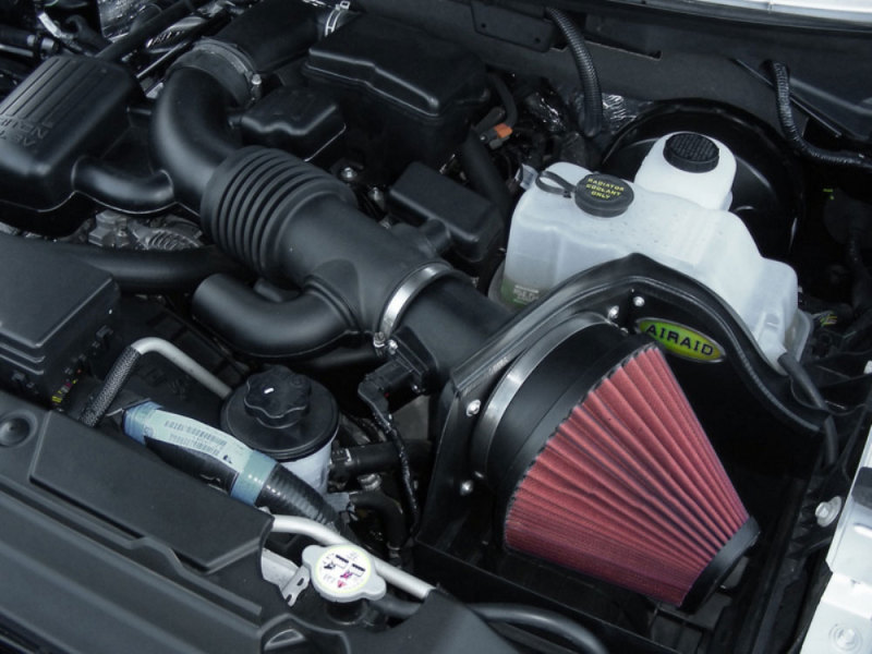 Airaid 08-10 Ford F-250/350 5.4L V8/6.8L V10 CAD Intake System w/o Tube (Oiled / Red Media) - Image 5