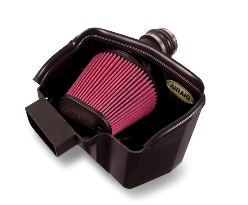Airaid 10-13 Ford Taurus SHO/Flex 3.5L Turbo MXP Intake System w/ Tube (Dry / Red Media) - Image 4